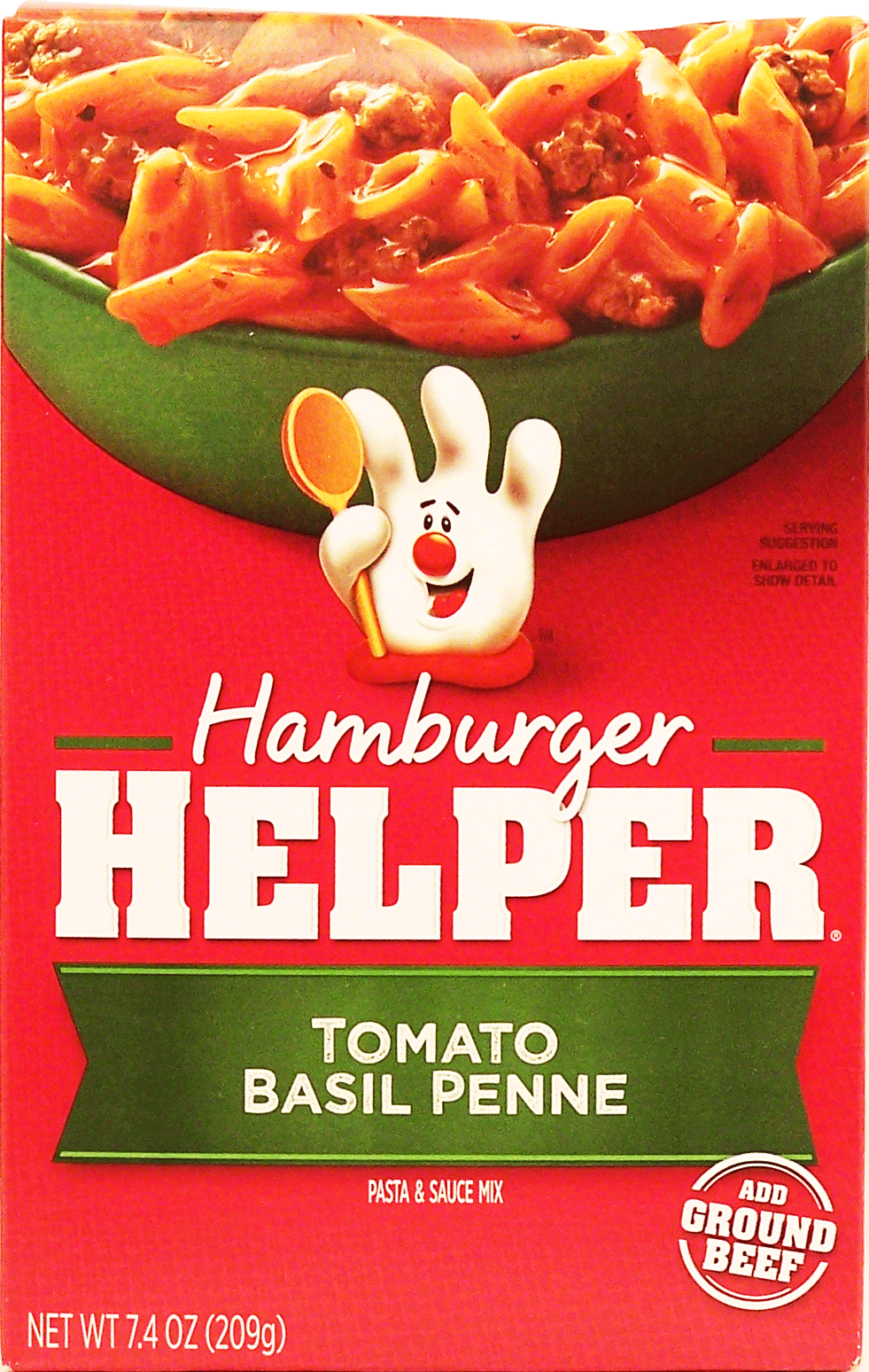 Betty Crocker Hamburger Helper tomato basil penne pasta & sauce mix, add hamburger Full-Size Picture